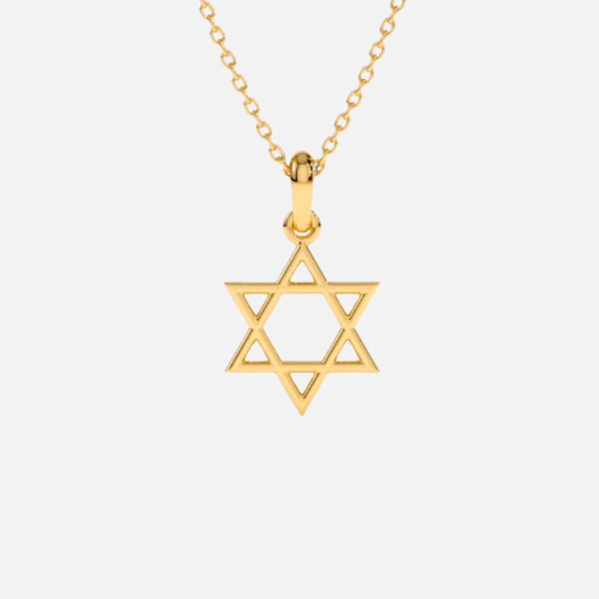 Unisex Star Of David Necklace