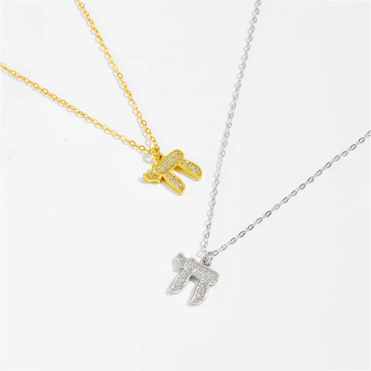 Sterling Silver Chai Necklace