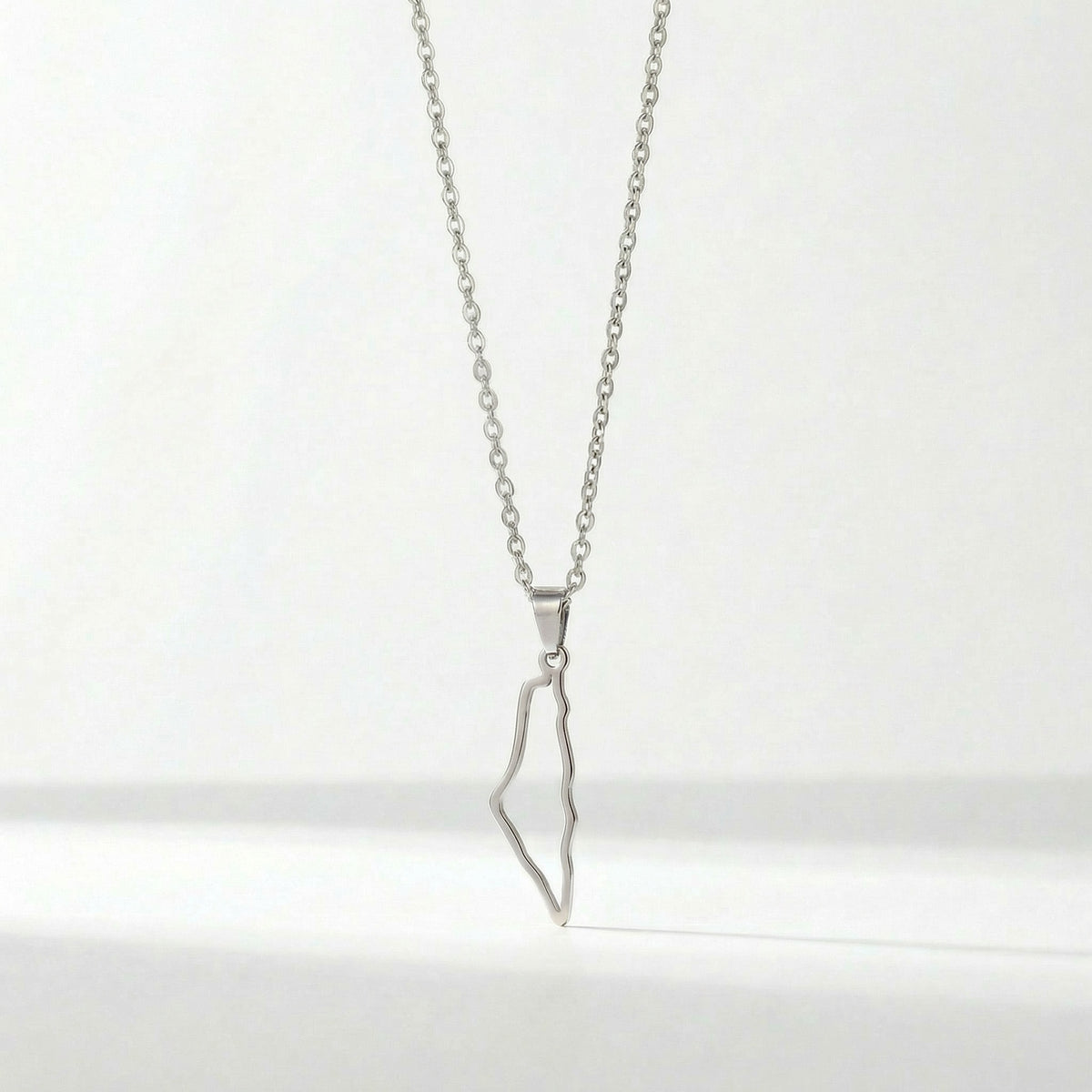 Israel Map Necklace
