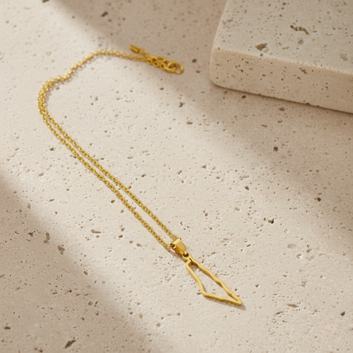 Israel Map Necklace
