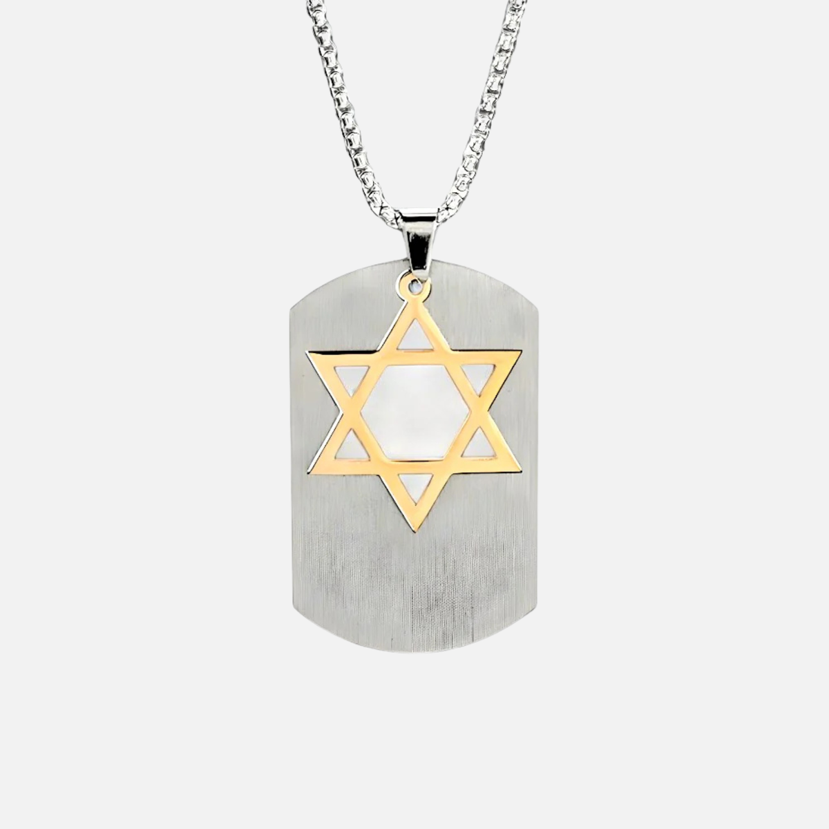 Star of David Tag Pendant