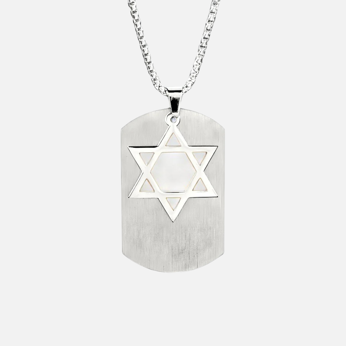 Star of David Tag Pendant
