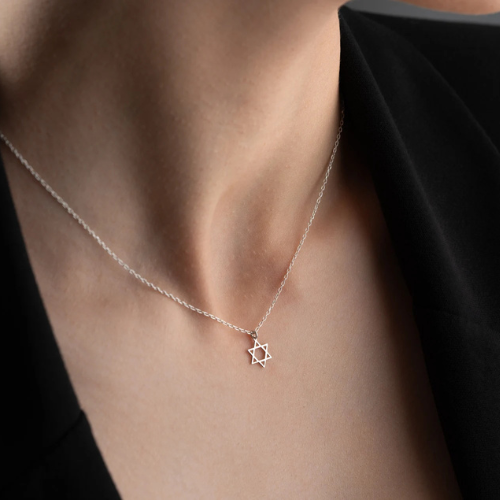 Unisex Star Of David Necklace