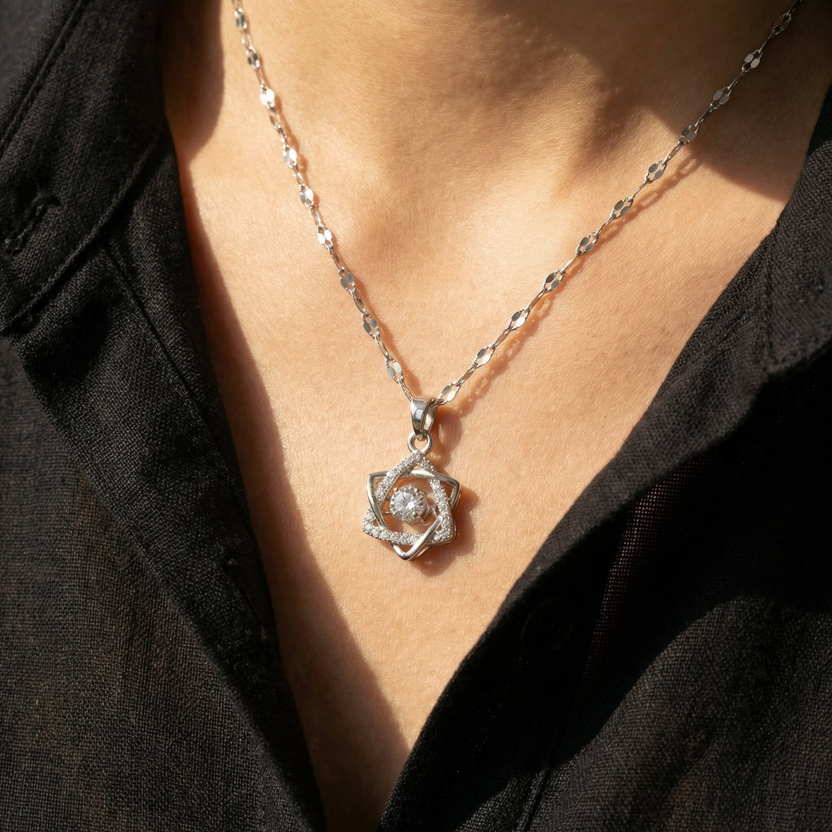 Star Of David Gem Pendant