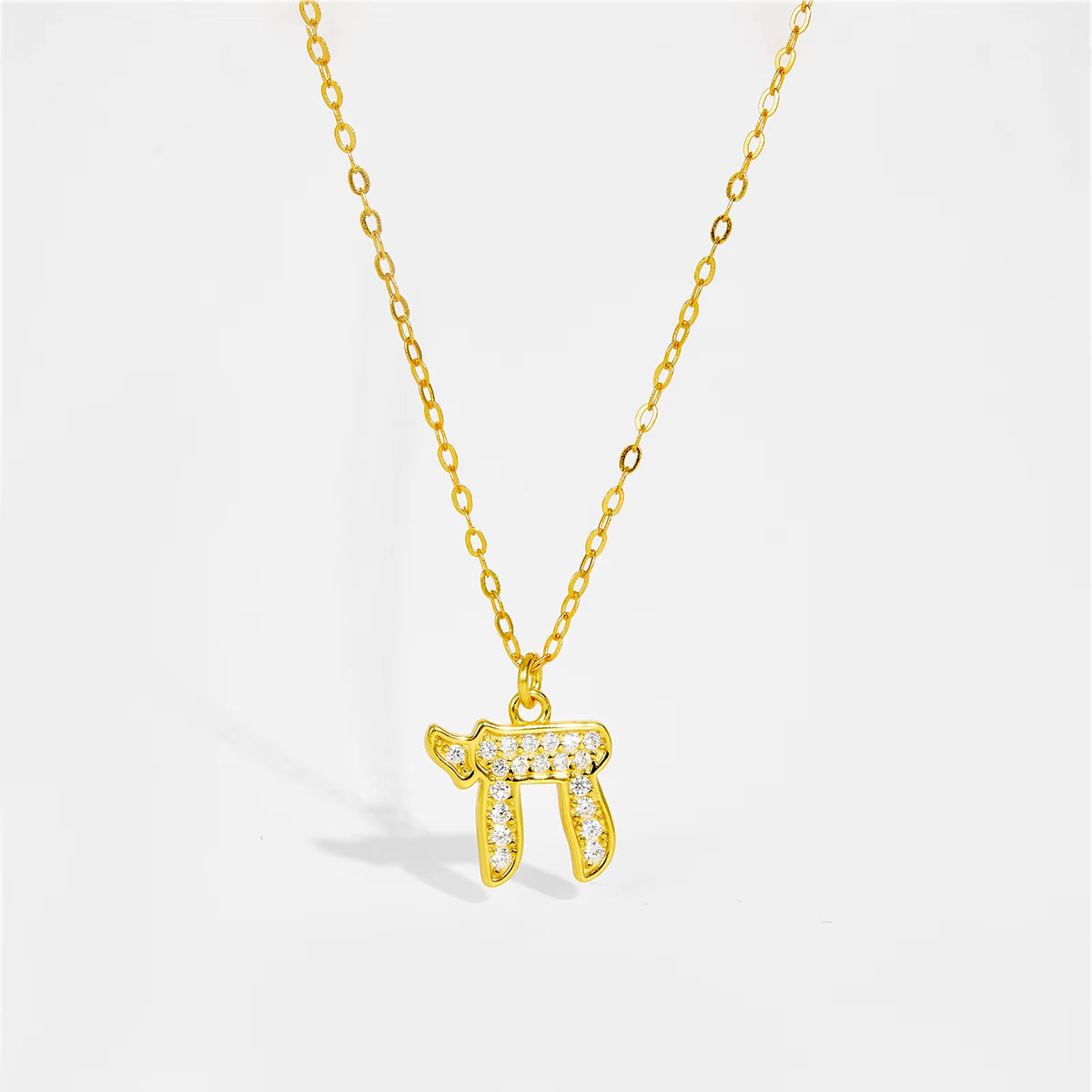 18K Gold Chai Necklace